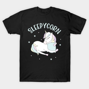 Sleepycorn Cute Unicorn Sleep Sleepyhead T-Shirt